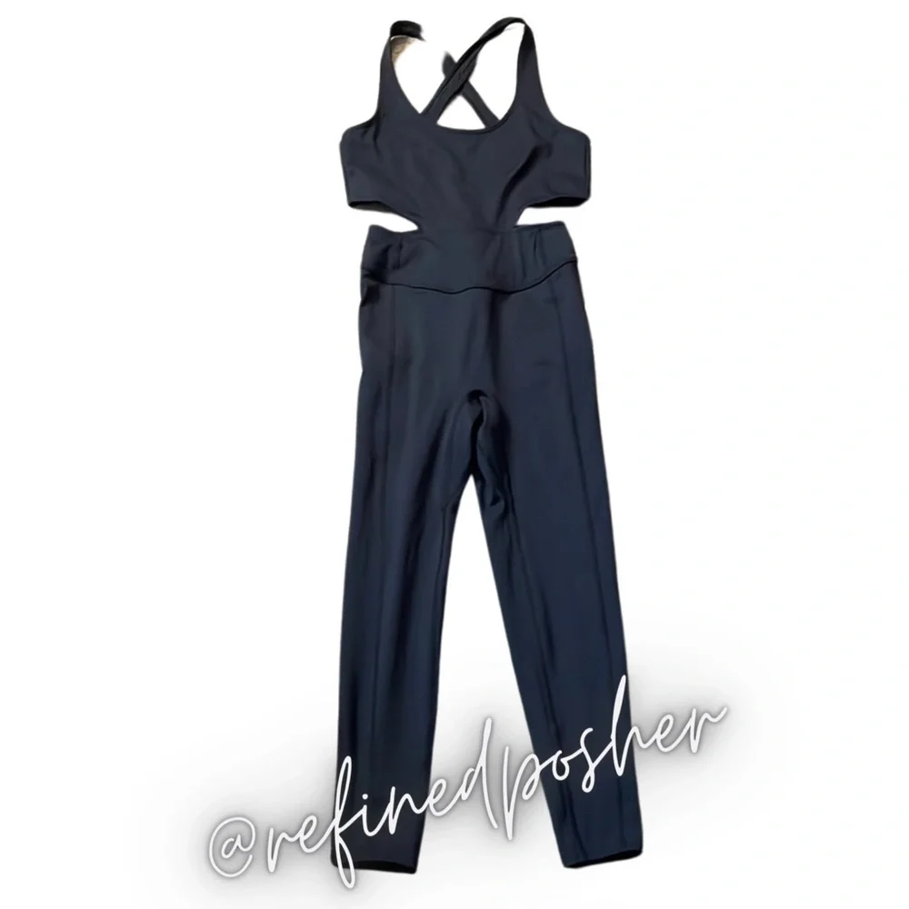 Free People Movement Back It Up Onesie size Small NWT Black - Picture 2 of 6